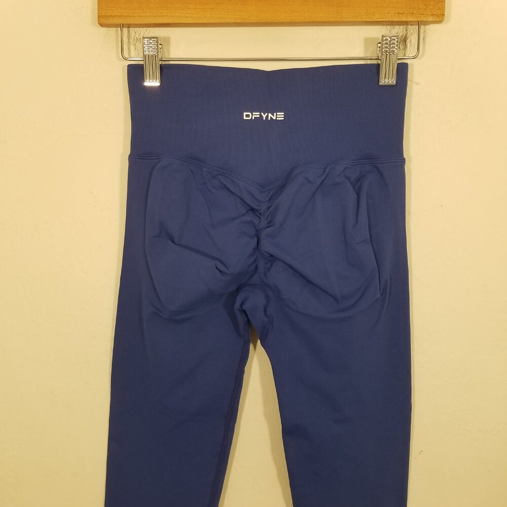 DFYNE Scrunch Sculpt Impact Leggings Enchanted Blue - Picture 8 of 10